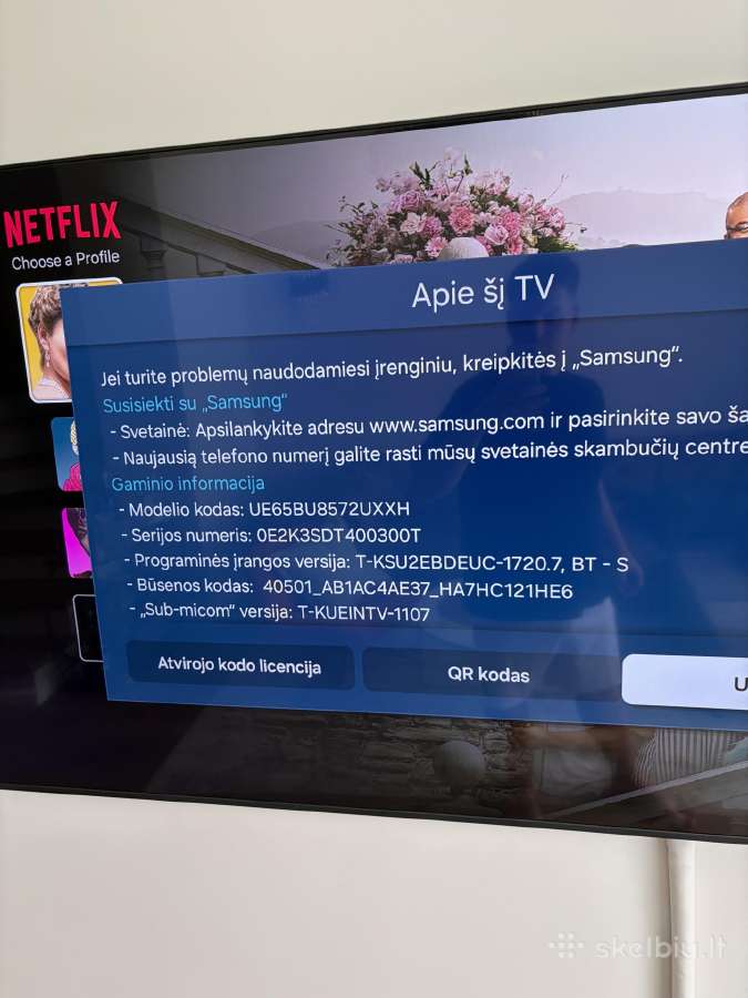 Samsung 65 LED Uhd - nuotraukos Nr. 2