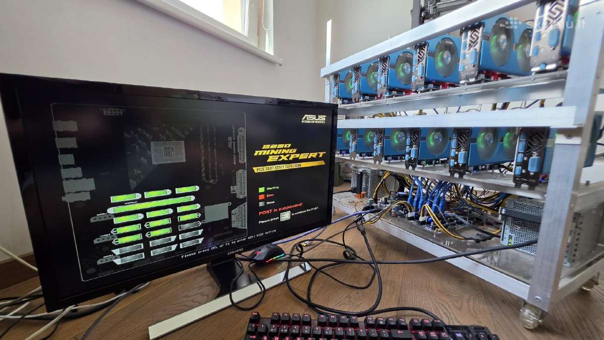 Mining Rig 12 Sapphire Nitro + Rx 580 8gb Se - nuotraukos Nr. 7