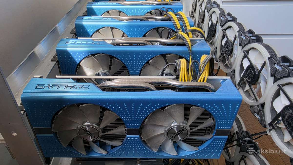 Mining Rig 12 Sapphire Nitro + Rx 580 8gb Se - nuotraukos Nr. 2