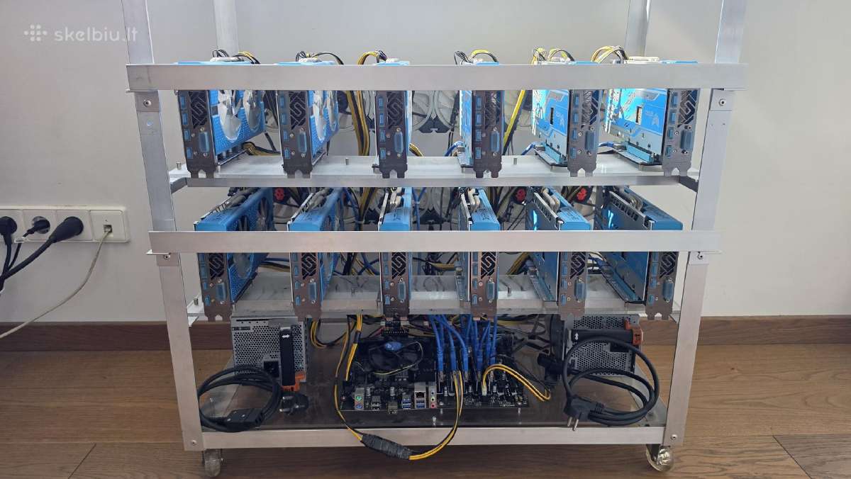 Mining Rig 12 Sapphire Nitro + Rx 580 8gb Se - nuotraukos Nr. 3