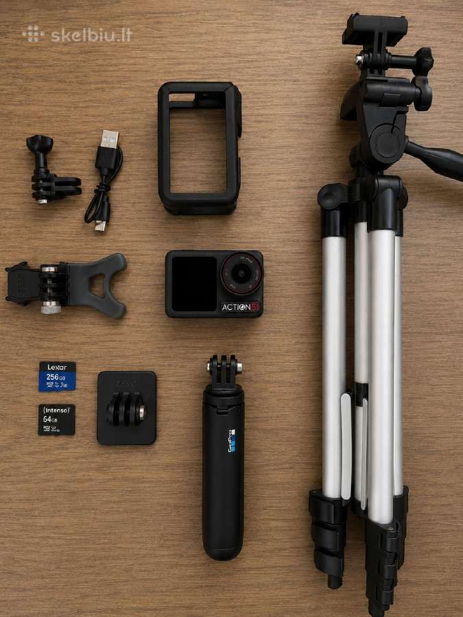 Dji Osmo Action 5 Pro – pilnas komplektas + 2 Sd - nuotraukos Nr. 3