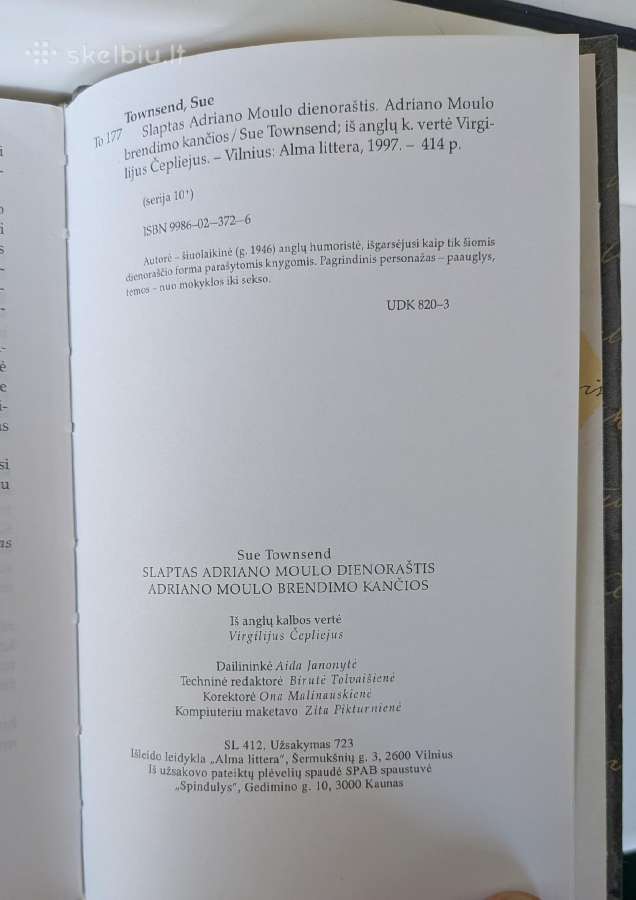 Slaptas Adriano Moulo dienoraštis - nuotraukos Nr. 8