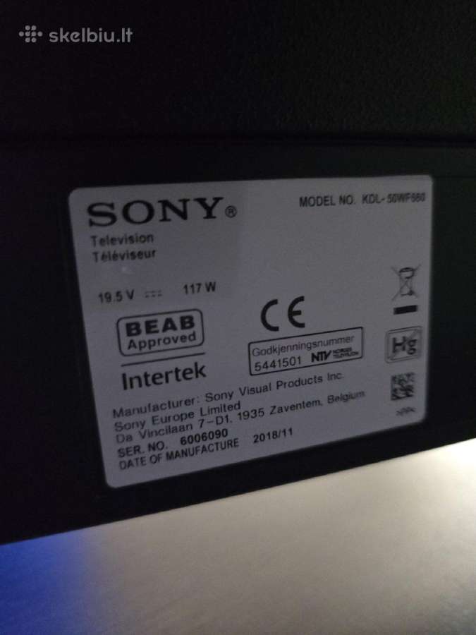 Sony televizorius - nuotraukos Nr. 8