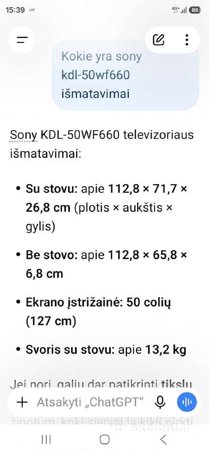 Sony televizorius - nuotraukos Nr. 9