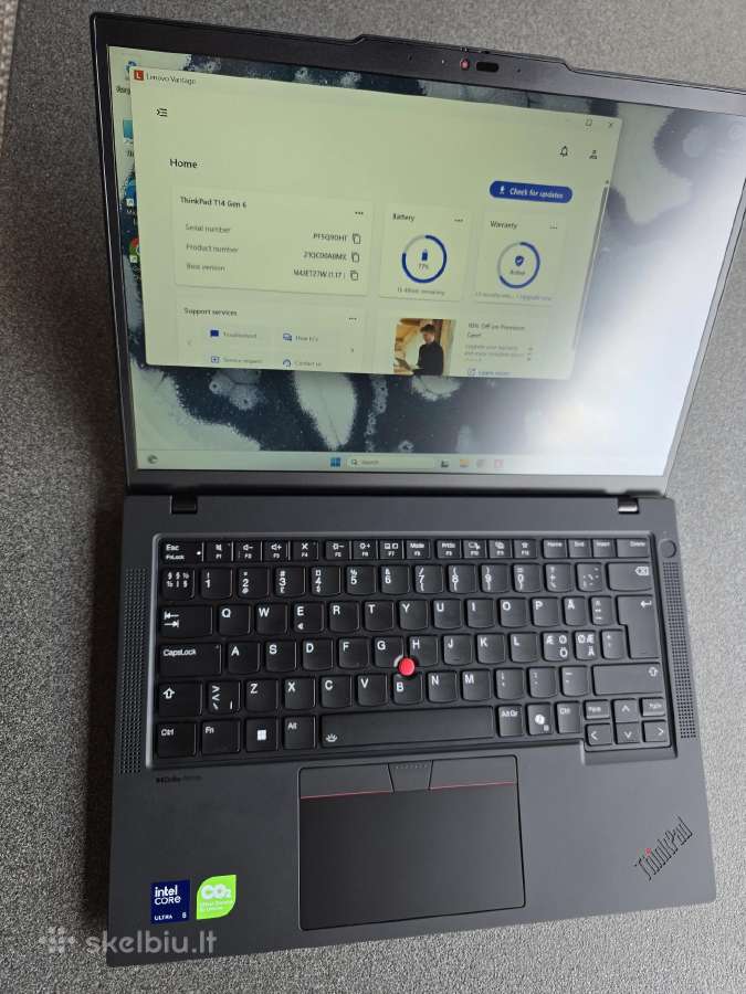 Lenovo Thinkpad T14 Gen 6 / Ultra 5 / 32gb / 512gb - nuotraukos Nr. 7