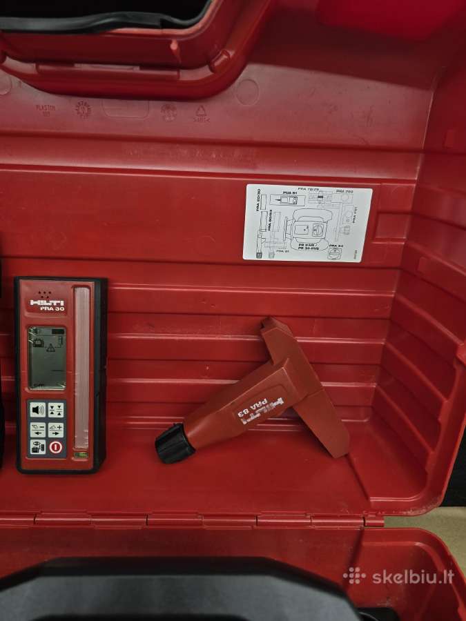 Rotaciniai nivelyrai Bosch, Leica hilti - nuotraukos Nr. 13