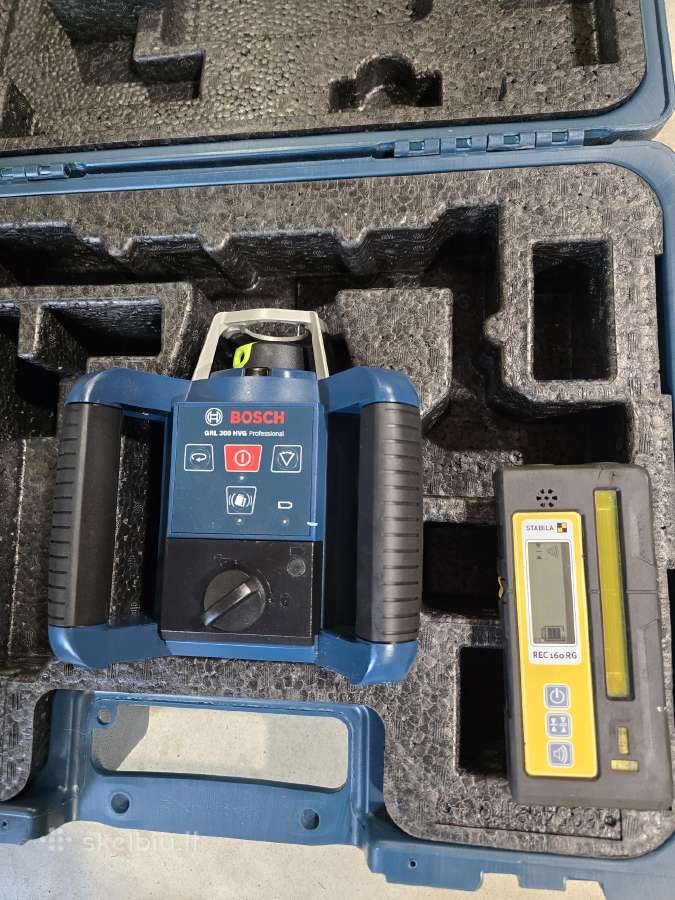 Rotaciniai nivelyrai Bosch, Leica hilti - nuotraukos Nr. 17