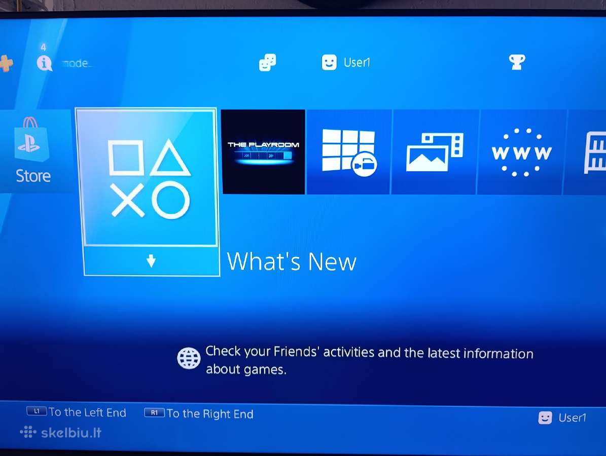 Playstation 4 fat 500gb software 13.52 - nuotraukos Nr. 4