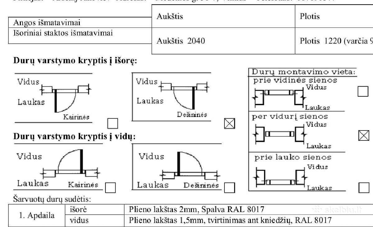 Lauko laiptines durys, remas su praplatinimu - nuotraukos Nr. 7