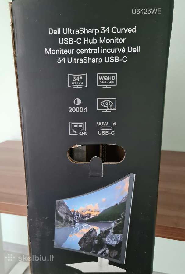 Monitorius Dell Ultrasharp 34 Curved U3423we - nuotraukos Nr. 3
