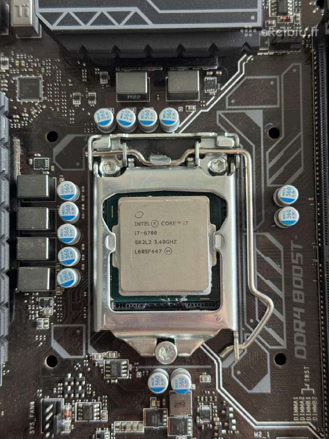 Intel i7-6700 + Msi Z270-a Pro + Cooler Master - nuotraukos Nr. 2