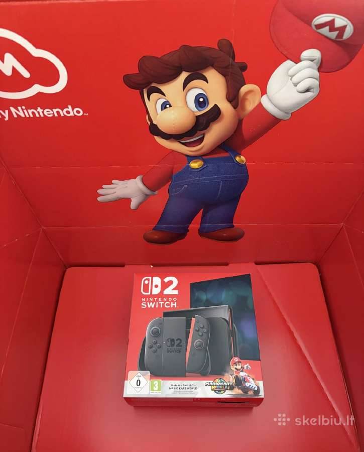Nintendo Switch 2 256gb + Mario Kart World - nuotraukos Nr. 2