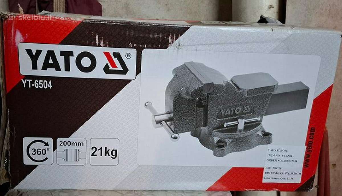 Darbastalio spaustuvas Yato YT-6504, 200 mm Naujas - nuotraukos Nr. 4