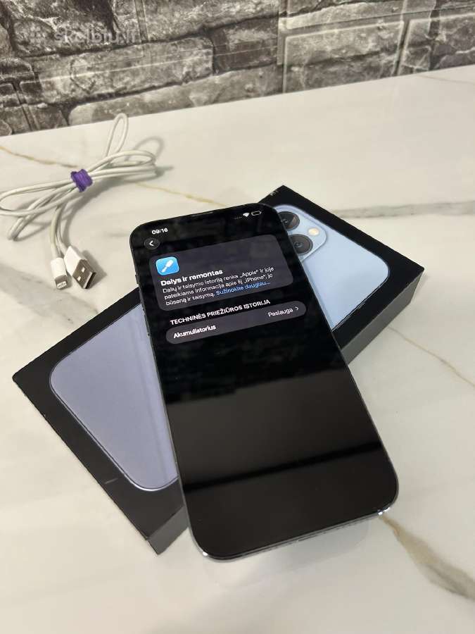 iPhone 13 Pro Max 128gb 79% Light blue - nuotraukos Nr. 10