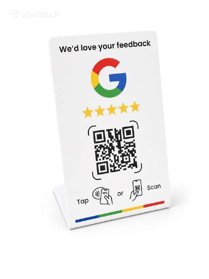 Google nfc atsiliepimų kortelė - nuotraukos Nr. 2