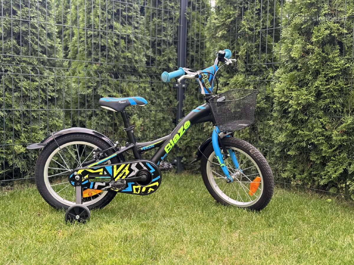 Vaikiškas dviratukas 4kids Blaze (16 colių - nuotraukos Nr. 2