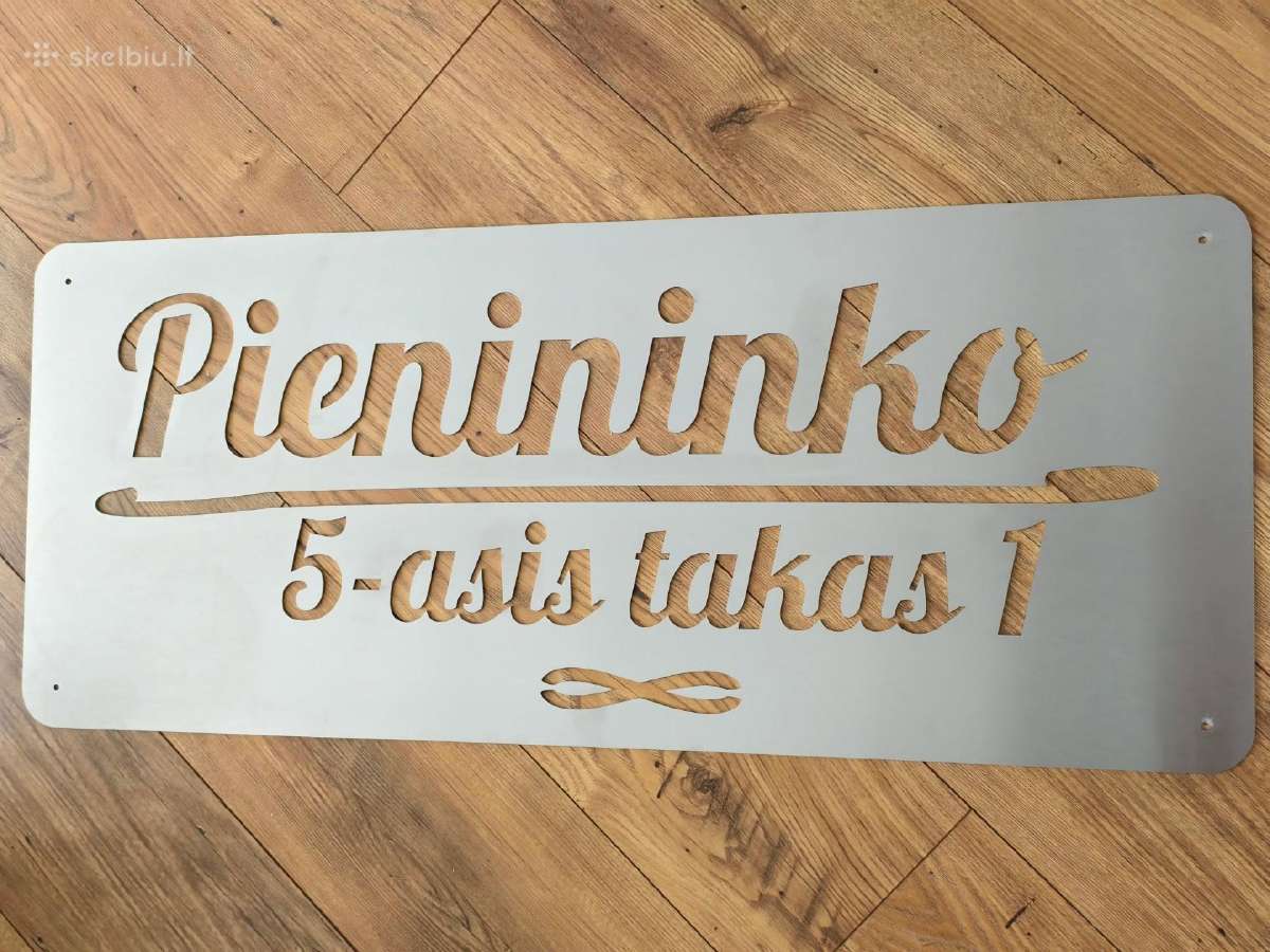 Metalinės adreso lentelės pagal užsakymą - nuotraukos Nr. 14
