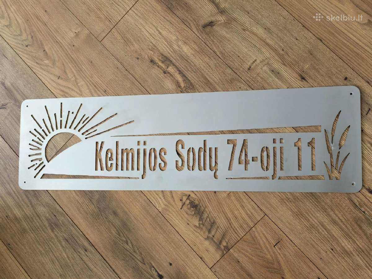 Metalinės adreso lentelės pagal užsakymą - nuotraukos Nr. 15