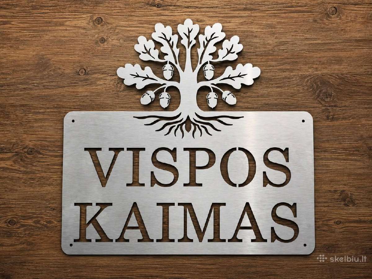Metalinės adreso lentelės pagal užsakymą - nuotraukos Nr. 19