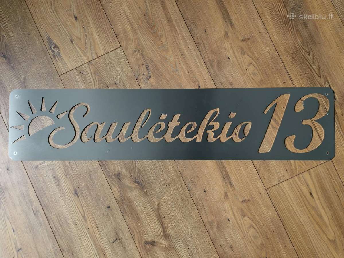 Metalinės adreso lentelės pagal užsakymą - nuotraukos Nr. 23