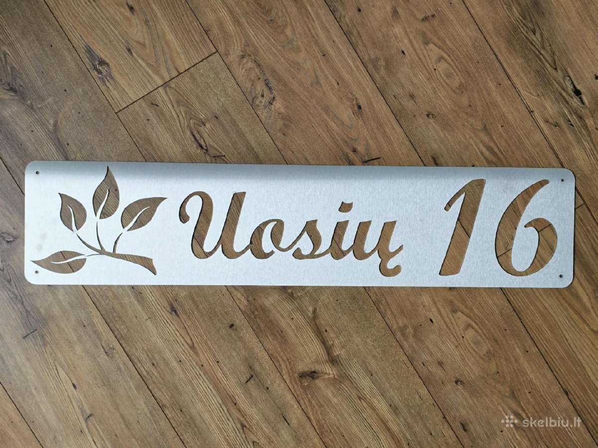 Metalinės adreso lentelės pagal užsakymą - nuotraukos Nr. 25