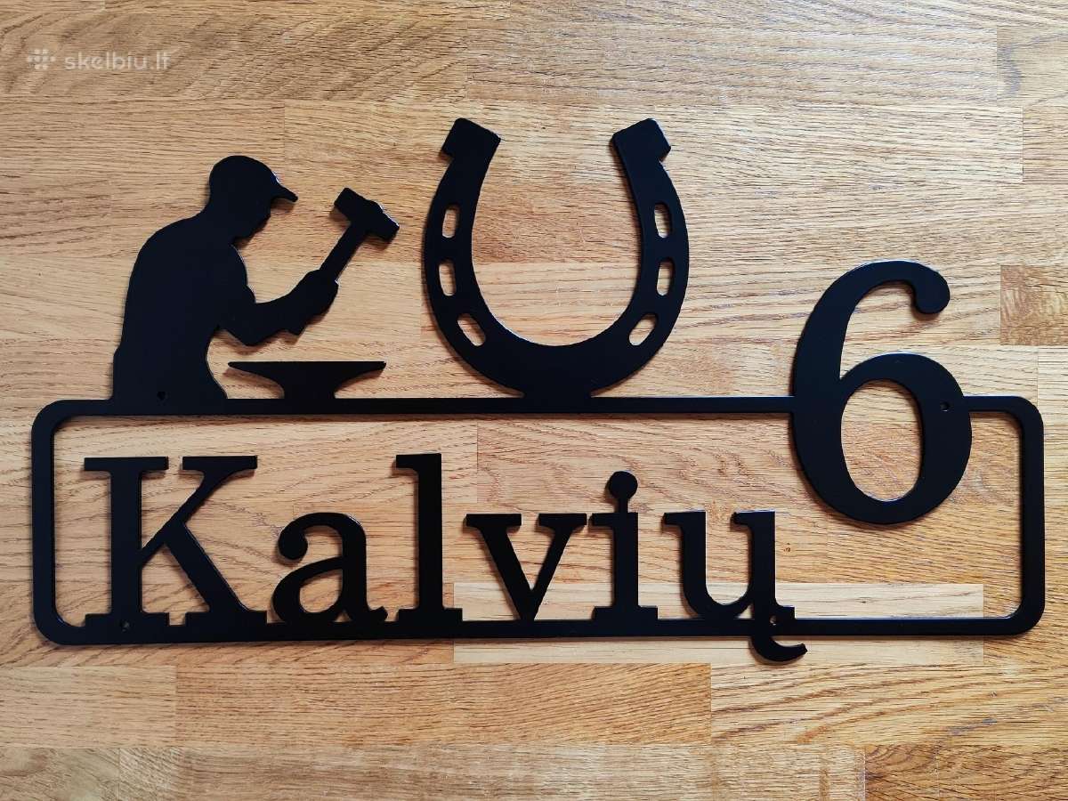 Metalinės adreso lentelės pagal užsakymą - nuotraukos Nr. 28