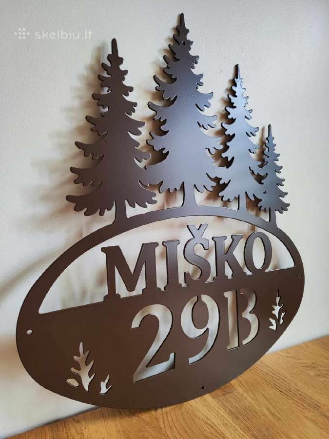 Metalinės adreso lentelės pagal užsakymą - nuotraukos Nr. 37