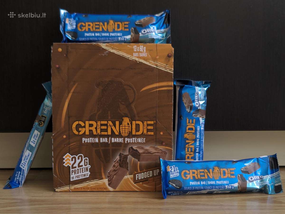 Grenade Protein Bar (Oreo ir Fudged Up skoniai) - nuotraukos Nr. 3