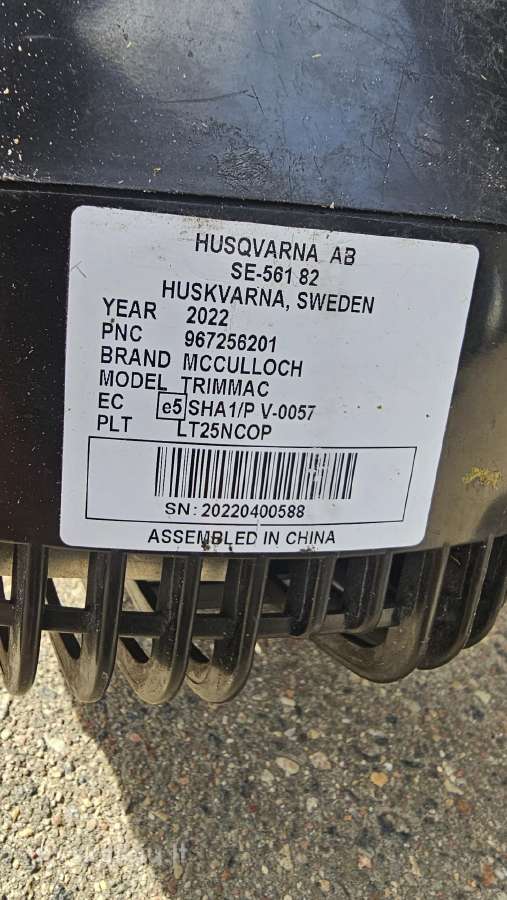Trimeris Huqsvarna - nuotraukos Nr. 3