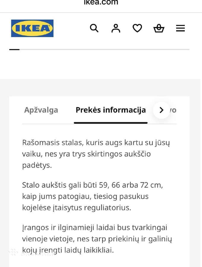 Ikea rašomasis stalas - nuotraukos Nr. 2