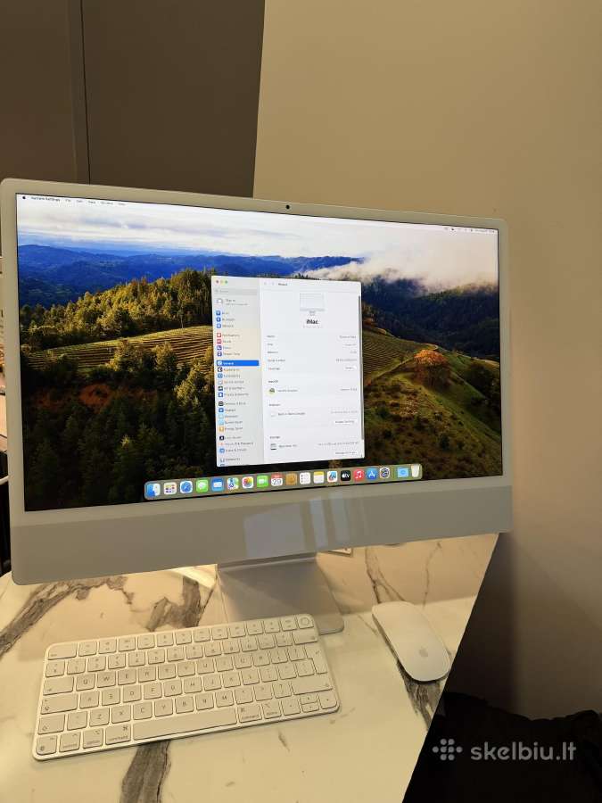 iMac 24 + klaviatūra + pelė 512gb 2021m - nuotraukos Nr. 6