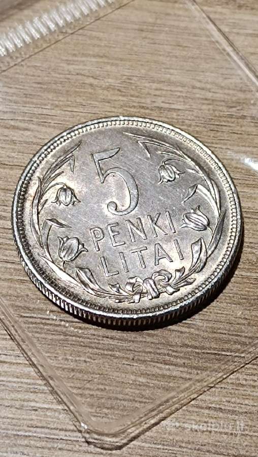 1925 m. 5 litai - nuotraukos Nr. 3