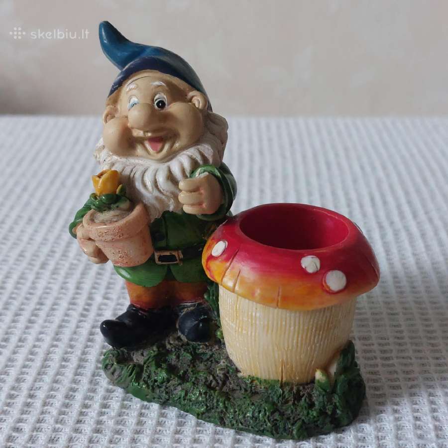 2 ( dvi ) figūrėlės-žvakidės " Nykštukai ". - nuotraukos Nr. 11