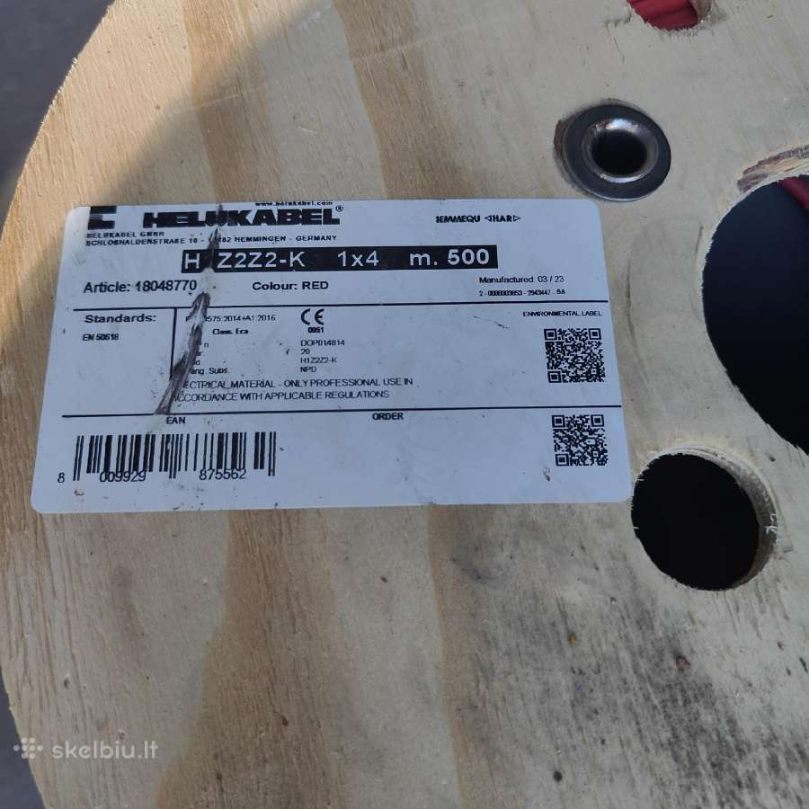 4mm saules elektrines kabeliai nauji - nuotraukos Nr. 3