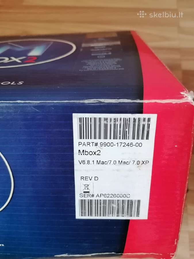 M-audio Mbox 2 Usb korta audio interface - nuotraukos Nr. 4