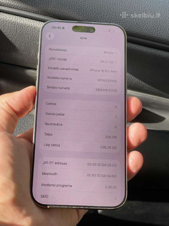iPhone 16 pro max - nuotraukos Nr. 4