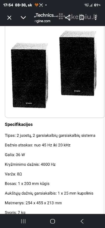 Pioneer resyveris ir Technics kolonėlės - nuotraukos Nr. 4