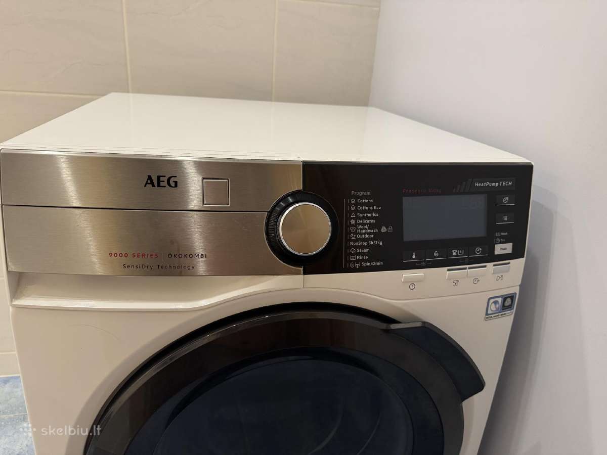 Parduodu naudotą skalbyklę-džiovyklę Aeg 9000 - nuotraukos Nr. 2