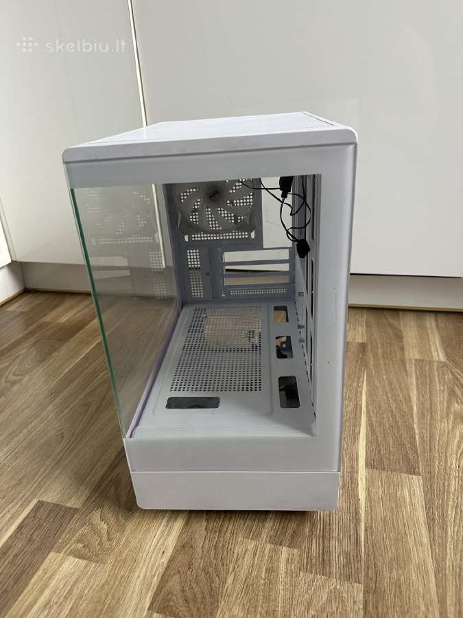 Balto dizaino Darkflash Pc korpusas su 3 Rgb fan - nuotraukos Nr. 2
