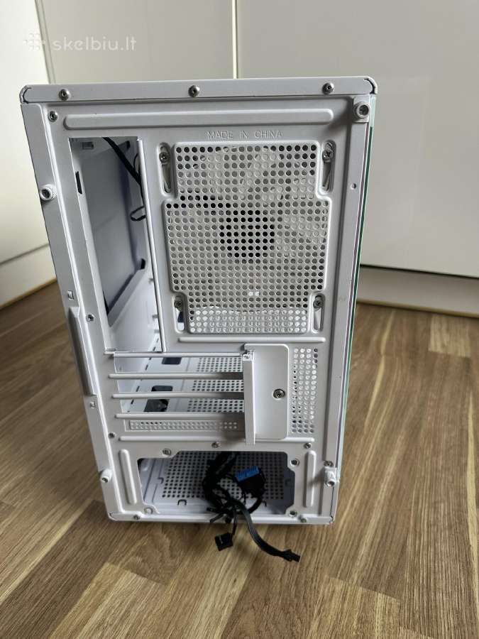 Balto dizaino Darkflash Pc korpusas su 3 Rgb fan - nuotraukos Nr. 7