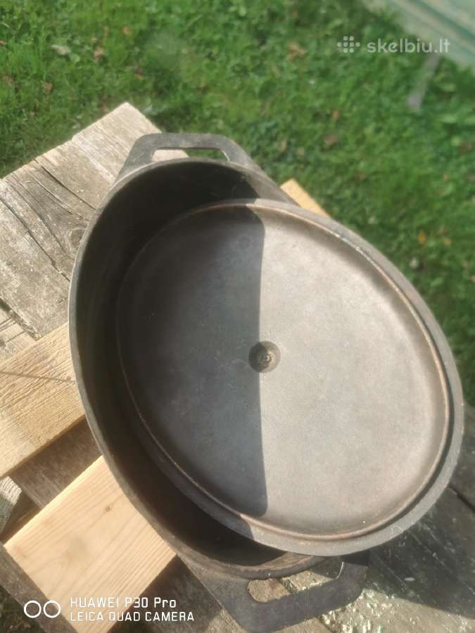 Špižinis ketaus puodas, troškintuvas - nuotraukos Nr. 2