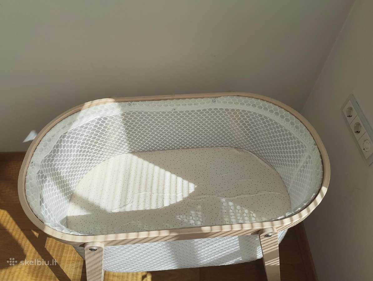 Kūdikio lopšys Ikea + čiužinukas + paklodės - nuotraukos Nr. 3