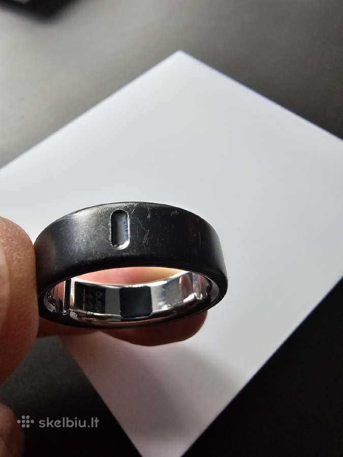 Oura Ring 4, size 12, Juodas Matinis (naudotas) - nuotraukos Nr. 2