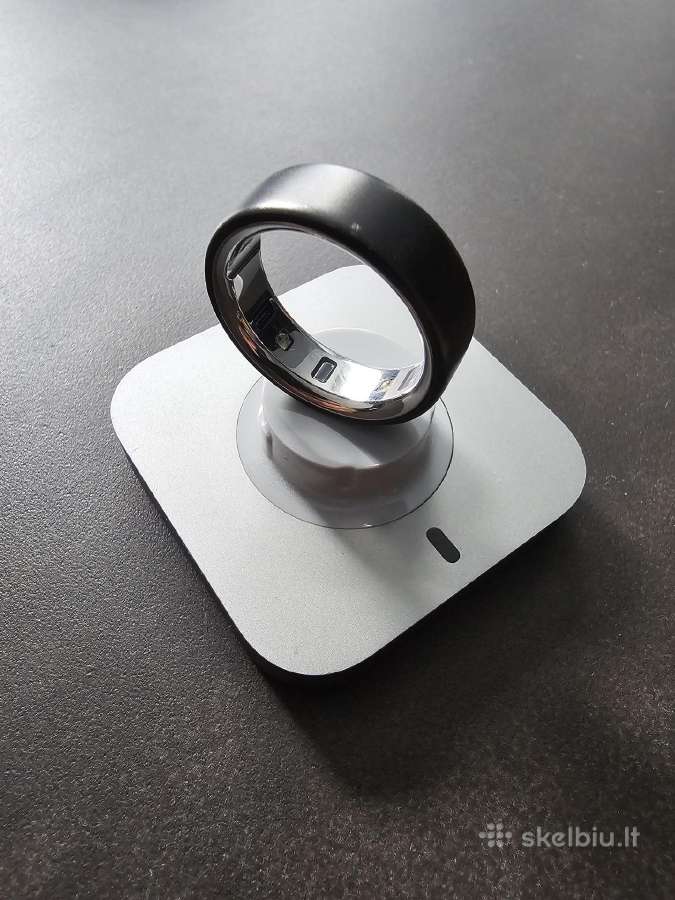 Oura Ring 4, size 12, Juodas Matinis (naudotas) - nuotraukos Nr. 3