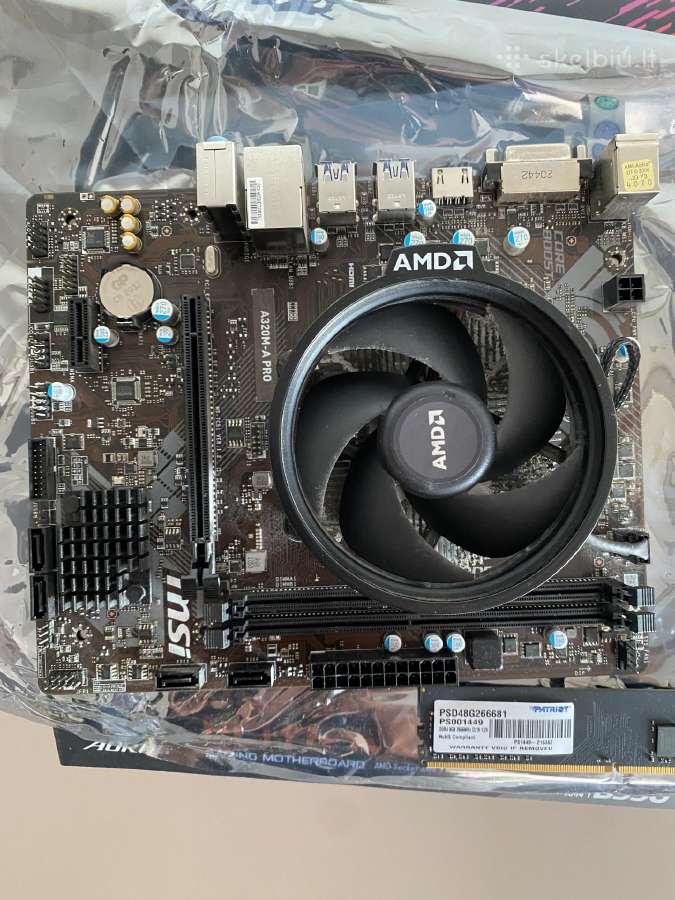 Amd 5 3500 + msi A320m-a Pro su 8gb 2666mhz - nuotraukos Nr. 5