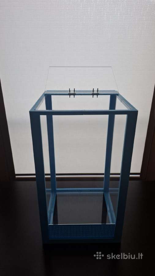 Terariumas 25x25x45cm (mėlynas) - nuotraukos Nr. 4