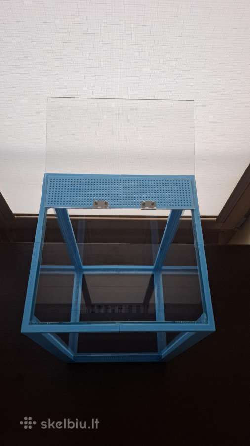 Terariumas 25x25x45cm (mėlynas) - nuotraukos Nr. 5