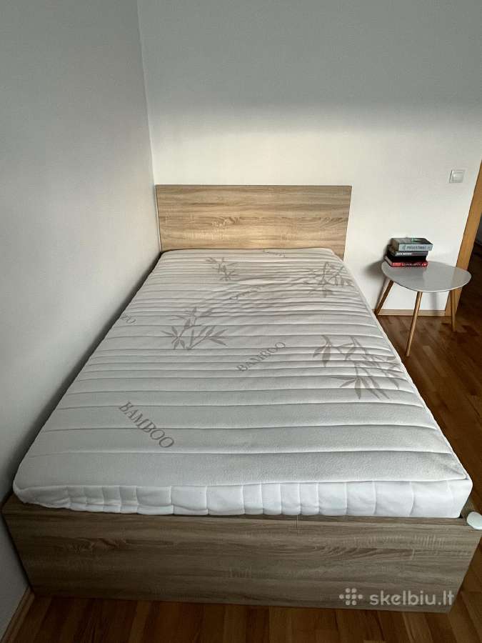 120x200 cm lova su patalynės dėže ir čiužiniu - nuotraukos Nr. 6