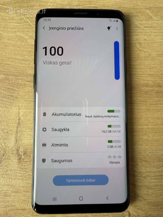 Samsung s9+ 64 GB būklė 10/10 50 eur - nuotraukos Nr. 2
