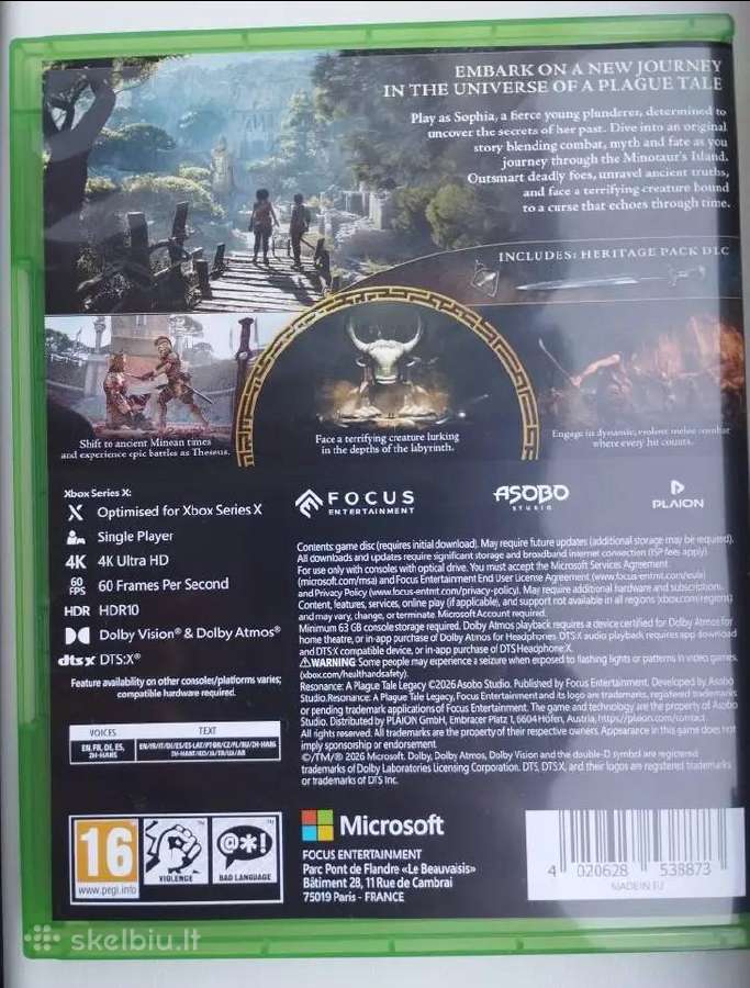 Plague resonance tale, Xbox series x - nuotraukos Nr. 2